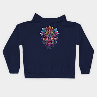 Aztec God Mask Kids Hoodie